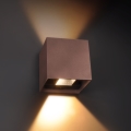 Brilagi - LED vanjska zidna svjetiljka CUBE LED/6W/230V smeđa IP54