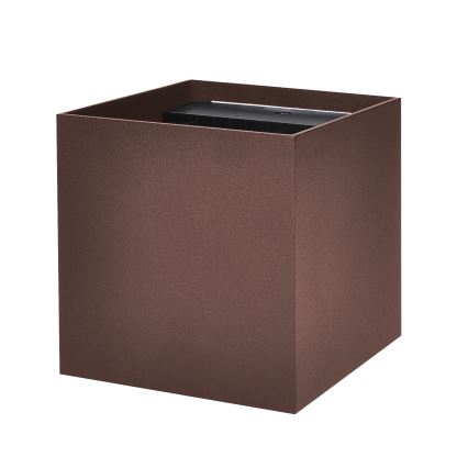 Brilagi - LED vanjska zidna svjetiljka CUBE LED/6W/230V smeđa IP54