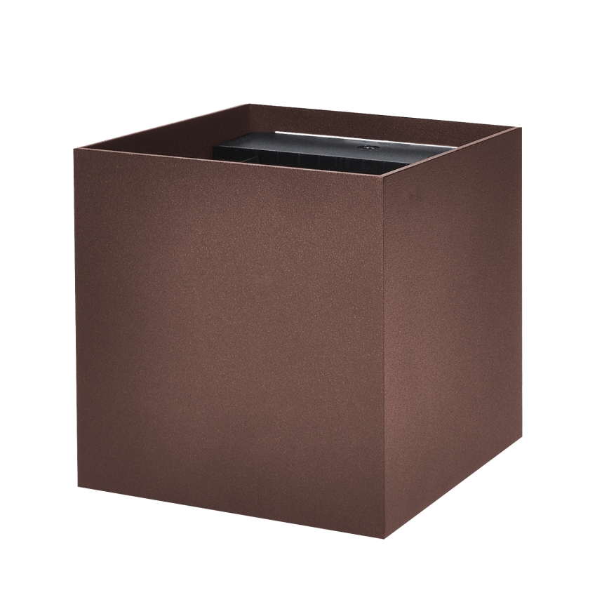 Brilagi - LED vanjska zidna svjetiljka CUBE LED/6W/230V smeđa IP54