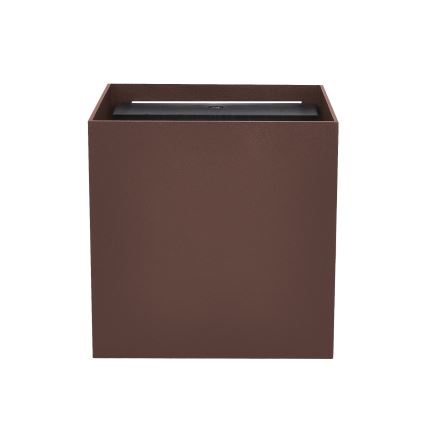 Brilagi - LED vanjska zidna svjetiljka CUBE LED/6W/230V smeđa IP54