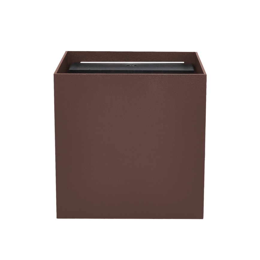 Brilagi - LED vanjska zidna svjetiljka CUBE LED/6W/230V smeđa IP54