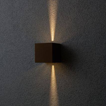 BRILAGI - LED vanjska zidna svjetiljka CUBE LED/6W/230V smeđa IP54