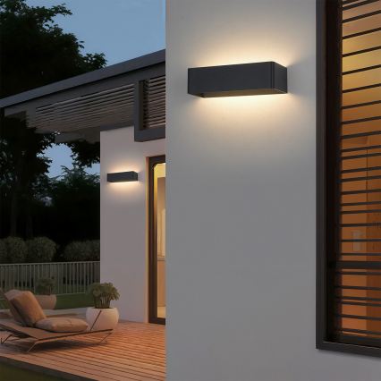 Brilagi - LED Vanjska zidna svjetiljka DONNANI LED/12W/230V 30 cm crna IP44