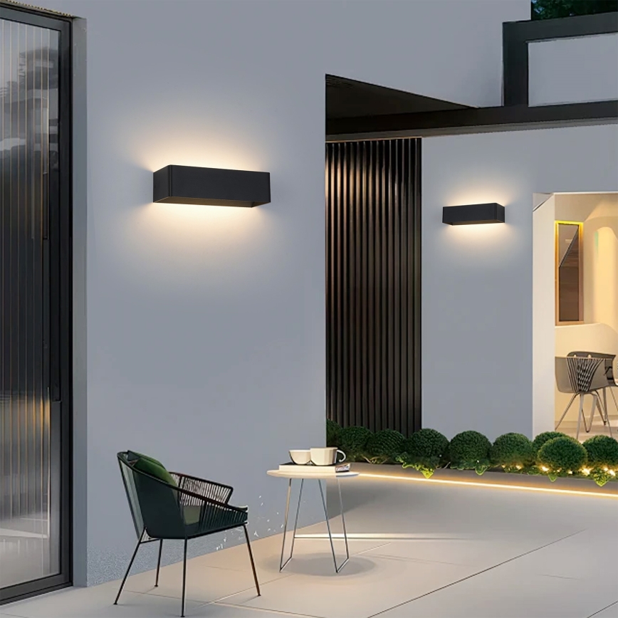 Brilagi - LED Vanjska zidna svjetiljka DONNANI LED/12W/230V 30 cm crna IP44