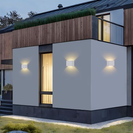 Brilagi - LED vanjska zidna svjetiljka DONNANI LED/5W/230V 10 cm bijela IP44