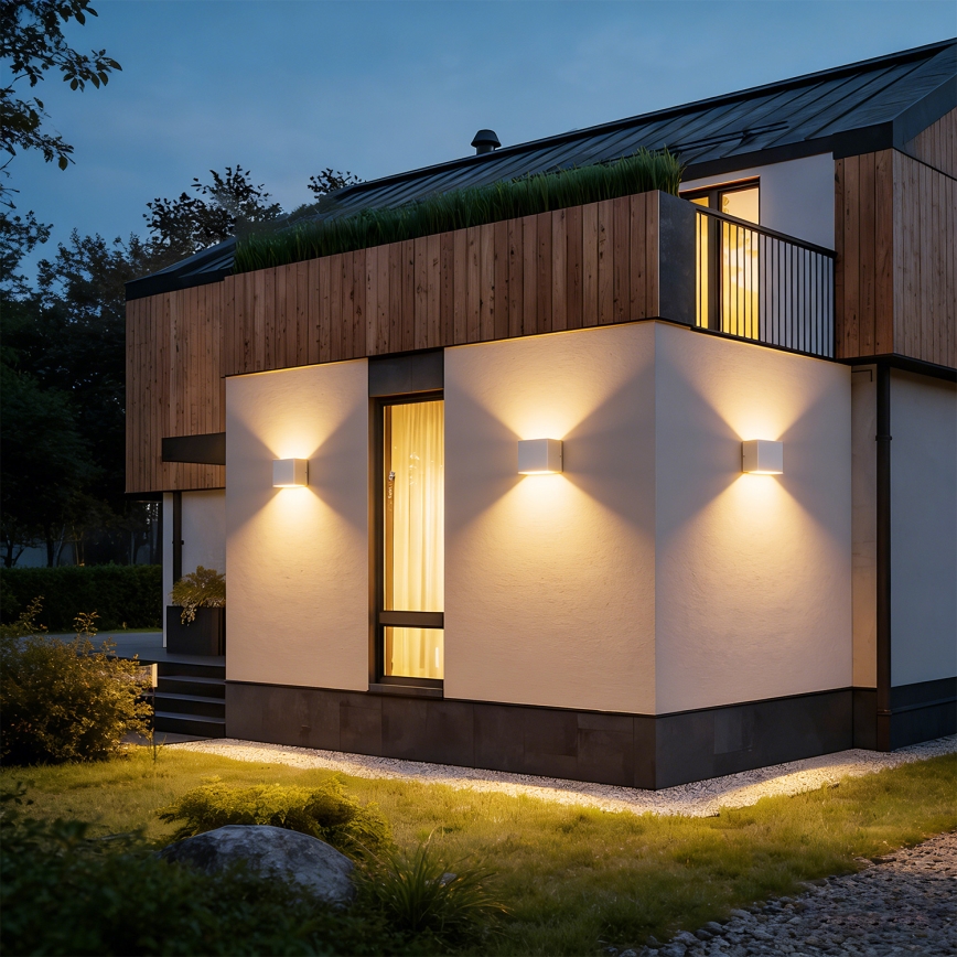 Brilagi - LED vanjska zidna svjetiljka DONNANI LED/5W/230V 10 cm bijela IP44