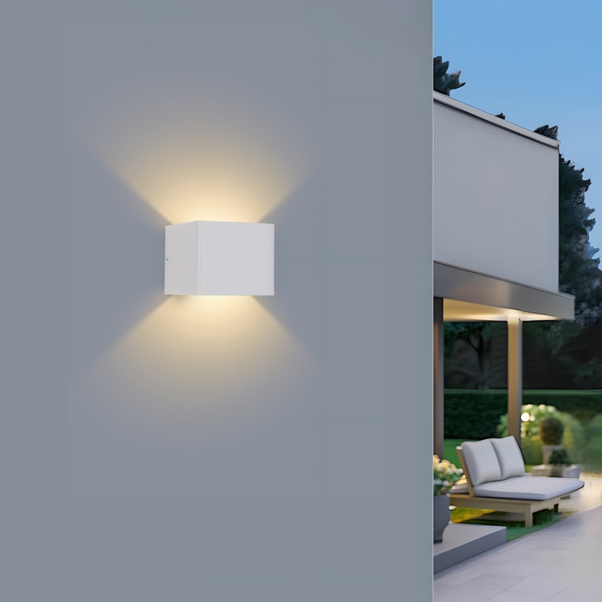 Brilagi - LED vanjska zidna svjetiljka DONNANI LED/5W/230V 10 cm bijela IP44