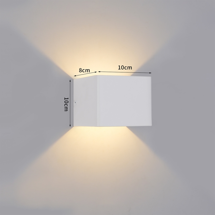 Brilagi - LED vanjska zidna svjetiljka DONNANI LED/5W/230V 10 cm bijela IP44