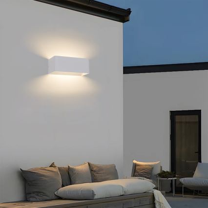 Brilagi - LED vanjska zidna svjetiljka DONNANI LED/7W/230V 20 cm bijela IP44
