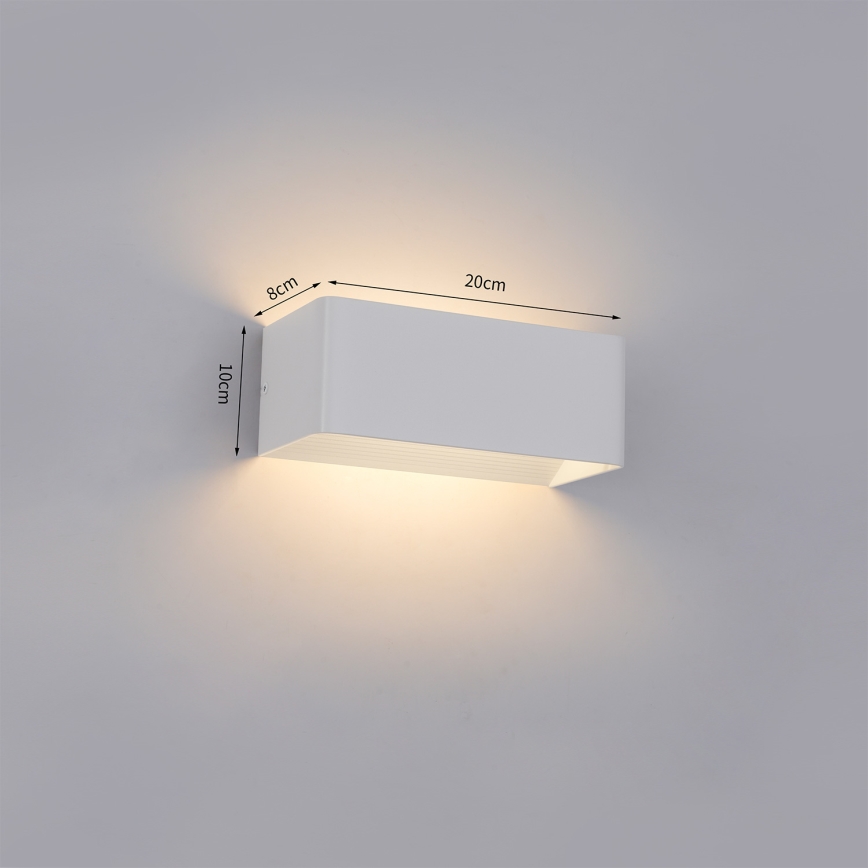 Brilagi - LED vanjska zidna svjetiljka DONNANI LED/7W/230V 20 cm bijela IP44