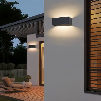 Brilagi - LED vanjska zidna svjetiljka DONNANI LED/7W/230V 20 cm crna IP44