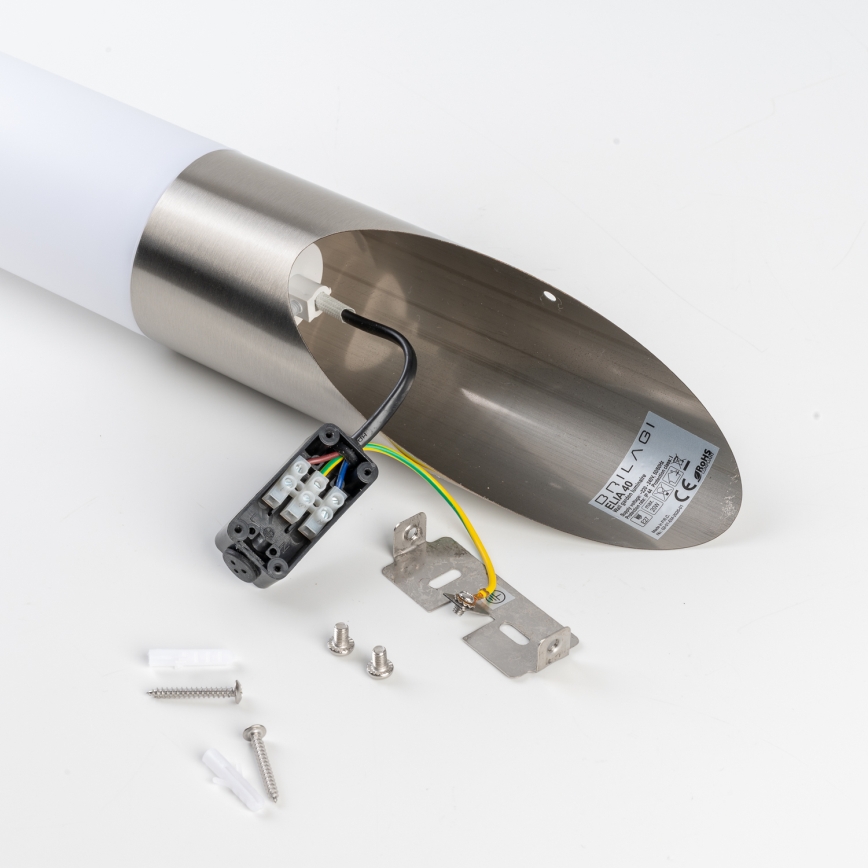 BRILAGI - LED vanjska zidna svjetiljka ELIA 1xE27/7W/230V 4000K IP44 matni krom