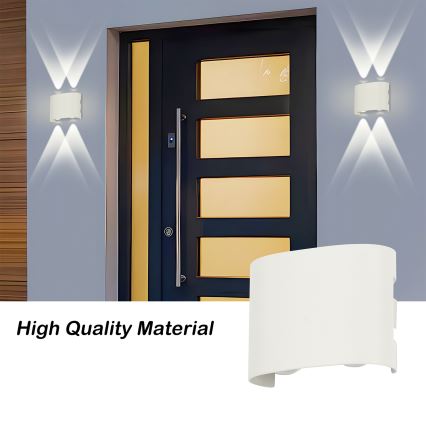 Brilagi - LED vanjska zidna svjetiljka FLAREBOX LED/4W/230V bijela IP65