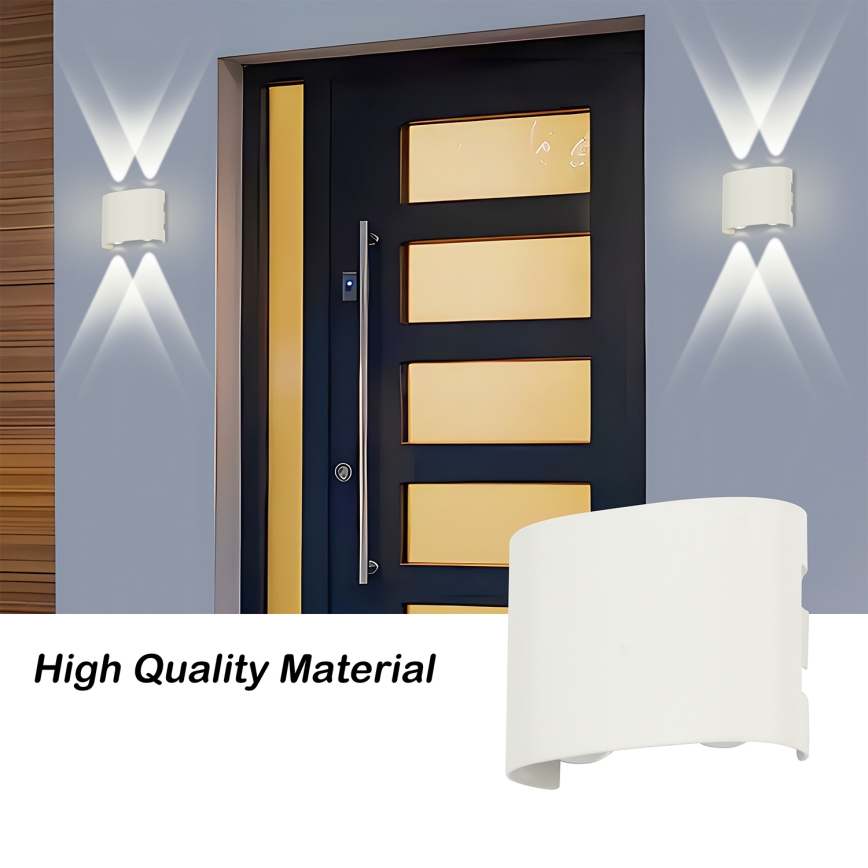 Brilagi - LED vanjska zidna svjetiljka FLAREBOX LED/4W/230V bijela IP65