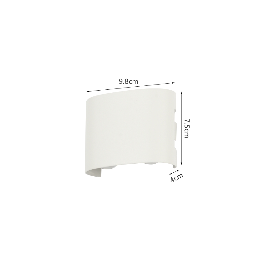 Brilagi - LED vanjska zidna svjetiljka FLAREBOX LED/4W/230V bijela IP65