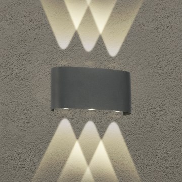 Brilagi - LED Vanjska zidna svjetiljka FLAREBOX LED/6W/230V antracit IP65