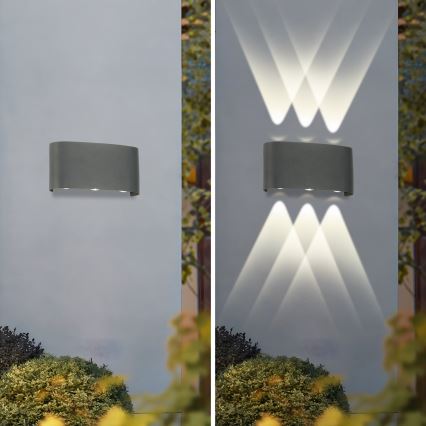 Brilagi - LED Vanjska zidna svjetiljka FLAREBOX LED/6W/230V antracit IP65