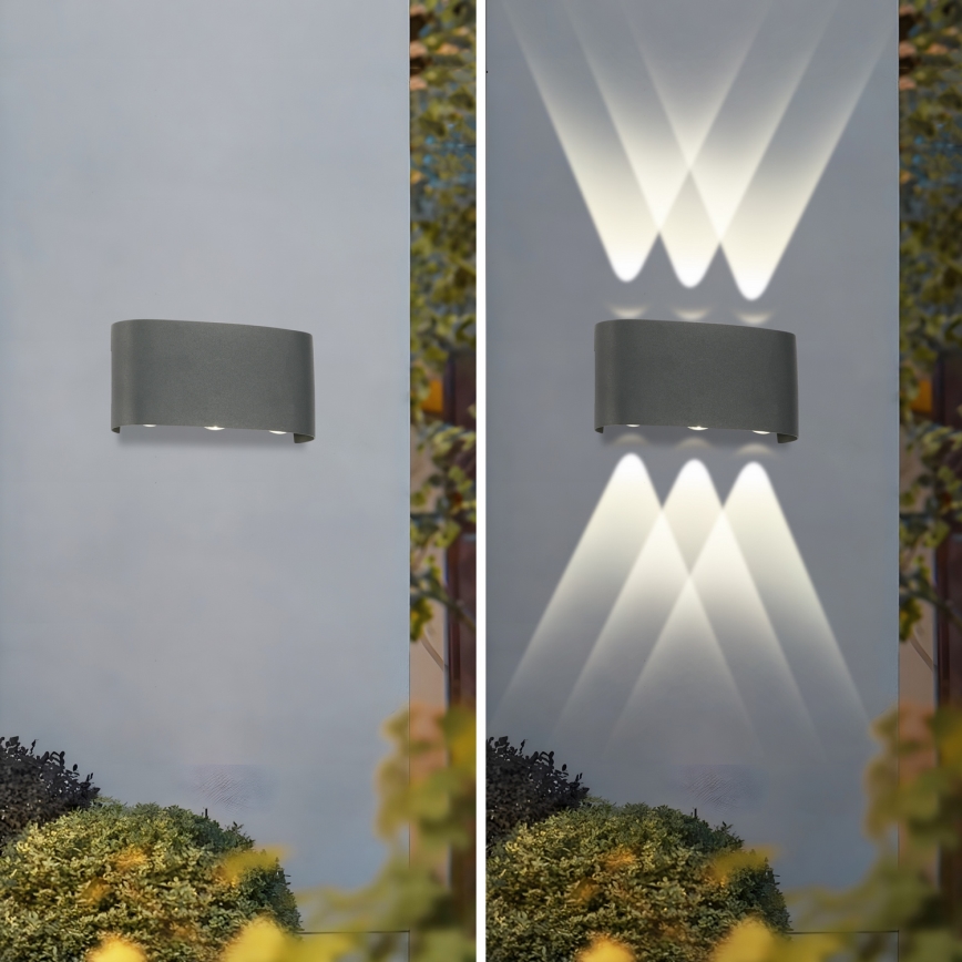 Brilagi - LED Vanjska zidna svjetiljka FLAREBOX LED/6W/230V antracit IP65