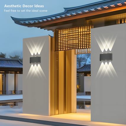 Brilagi - LED Vanjska zidna svjetiljka FLAREBOX LED/6W/230V antracit IP65