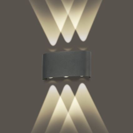 Brilagi - LED Vanjska zidna svjetiljka FLAREBOX LED/6W/230V antracit IP65