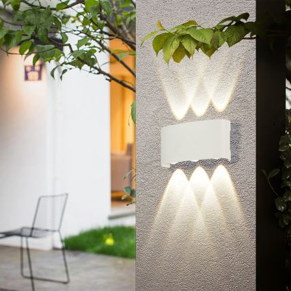 Brilagi - LED vanjska zidna svjetiljka FLAREBOX LED/6W/230V bijela IP65