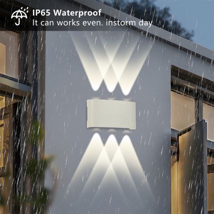 Brilagi - LED vanjska zidna svjetiljka FLAREBOX LED/6W/230V bijela IP65