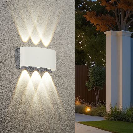 Brilagi - LED vanjska zidna svjetiljka FLAREBOX LED/6W/230V bijela IP65