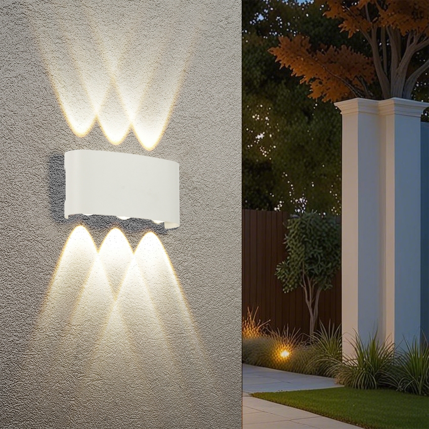 Brilagi - LED vanjska zidna svjetiljka FLAREBOX LED/6W/230V bijela IP65