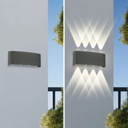 Brilagi - LED Vanjska zidna svjetiljka FLAREBOX LED/8W/230V antracit IP65
