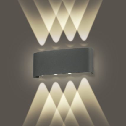 Brilagi - LED Vanjska zidna svjetiljka FLAREBOX LED/8W/230V antracit IP65