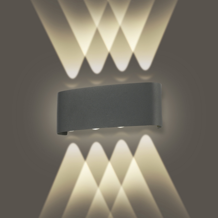 Brilagi - LED Vanjska zidna svjetiljka FLAREBOX LED/8W/230V antracit IP65