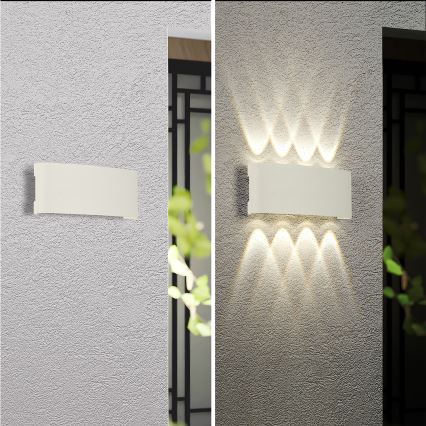 Brilagi - LED Vanjska zidna svjetiljka FLAREBOX LED/8W/230V bijela IP65