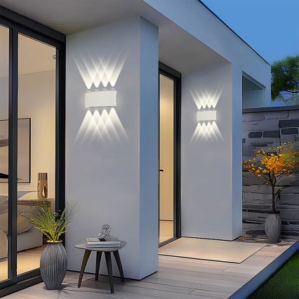Brilagi - LED Vanjska zidna svjetiljka FLAREBOX LED/8W/230V bijela IP65