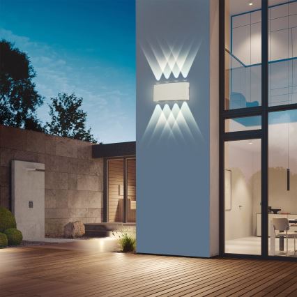 Brilagi - LED Vanjska zidna svjetiljka FLAREBOX LED/8W/230V bijela IP65