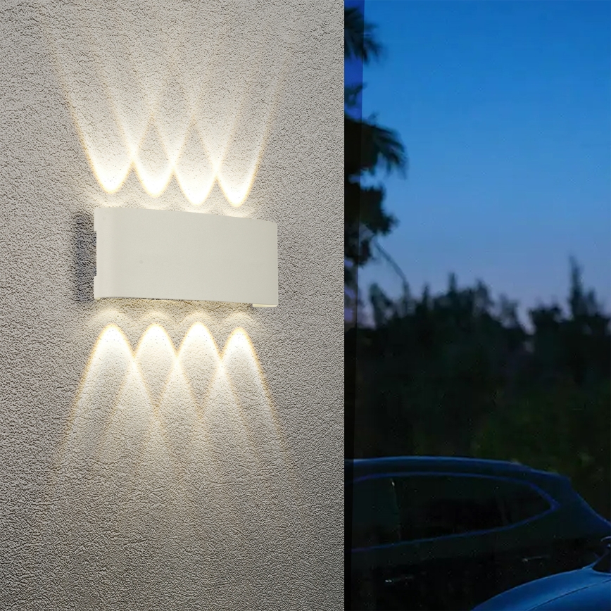 Brilagi - LED Vanjska zidna svjetiljka FLAREBOX LED/8W/230V bijela IP65