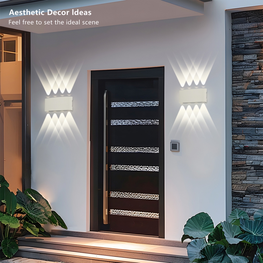 Brilagi - LED Vanjska zidna svjetiljka FLAREBOX LED/8W/230V bijela IP65