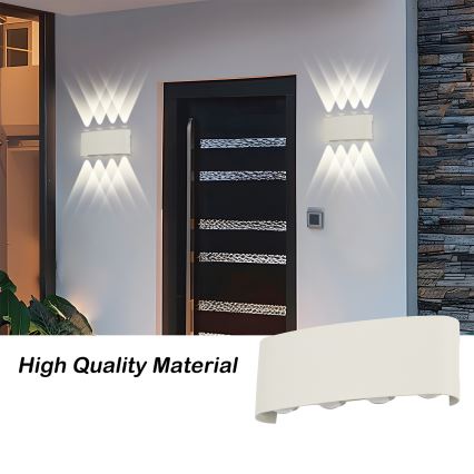 Brilagi - LED Vanjska zidna svjetiljka FLAREBOX LED/8W/230V bijela IP65
