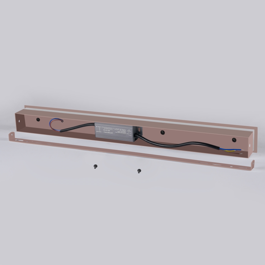 Brilagi - LED vanjsko zidno svjetlo LINEAR LED/12W/230V 3000K IP65 50 cm smeđa CRI 90
