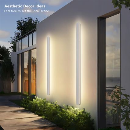 Brilagi - LED vanjska zidna svjetiljka LINEAR LED/32W/230V 3000K IP65 140 cm bijela CRI 90