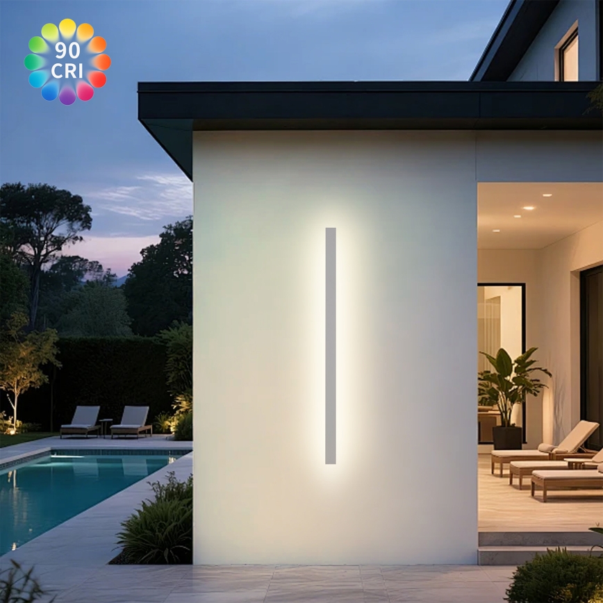 Brilagi - LED vanjska zidna svjetiljka LINEAR LED/32W/230V 3000K IP65 140 cm bijela CRI 90