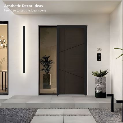 Brilagi - LED vanjsko zidno svjetilo LINEAR LED/32W/230V 4000K IP65 140 cm crna CRI 90