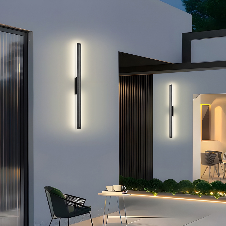 Brilagi - LINEO vanjsko LED zidno svjetlo 24W/230V 4000K IP65 100 cm crno CRI 90