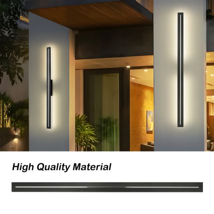 Brilagi - LINEO vanjsko LED zidno svjetlo 24W/230V 4000K IP65 100 cm crno CRI 90