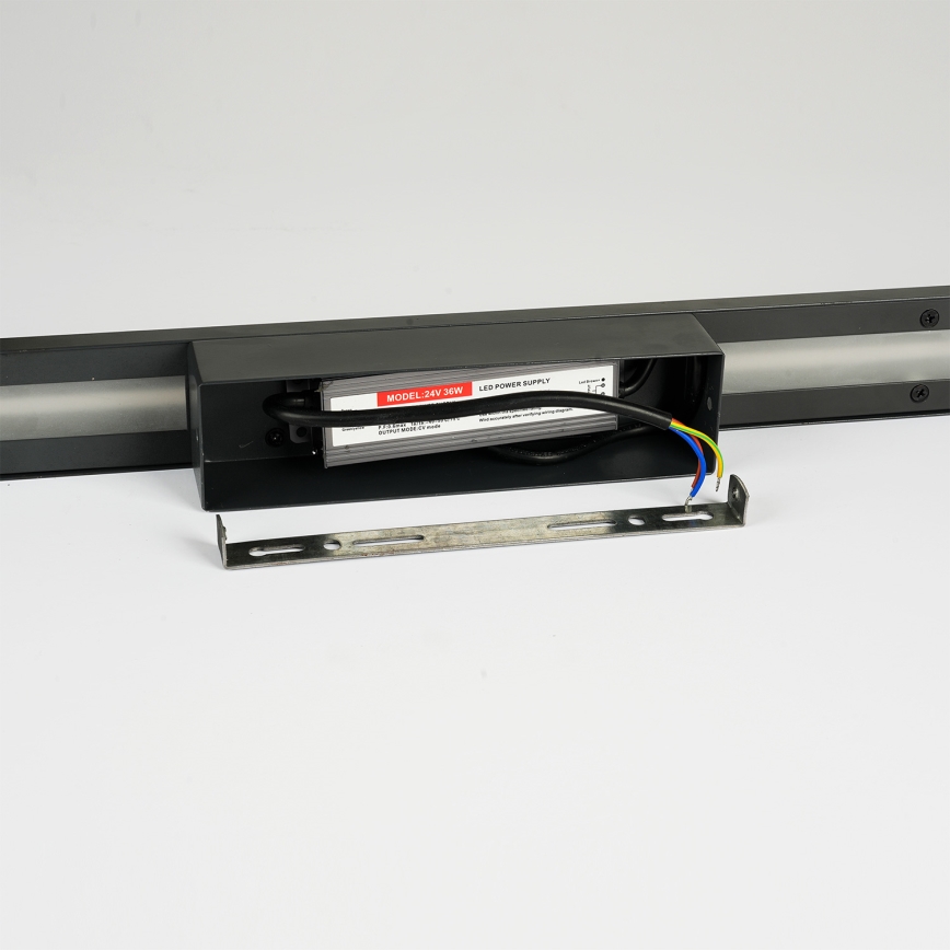 Brilagi - LINEO vanjsko LED zidno svjetlo 24W/230V 4000K IP65 100 cm crno CRI 90