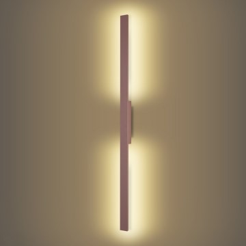 Brilagi - LED vanjska zidna svjetiljka LUNA LED/24W/230V 3000K IP65 100 cm smeđa CRI 90