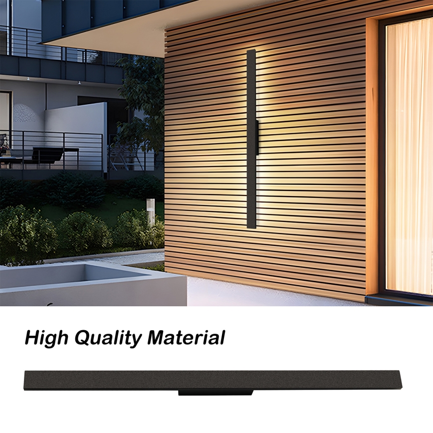 Brilagi - LED vanjska zidna svjetiljka LUNA LED/24W/230V 3000K IP65 100 cm crna