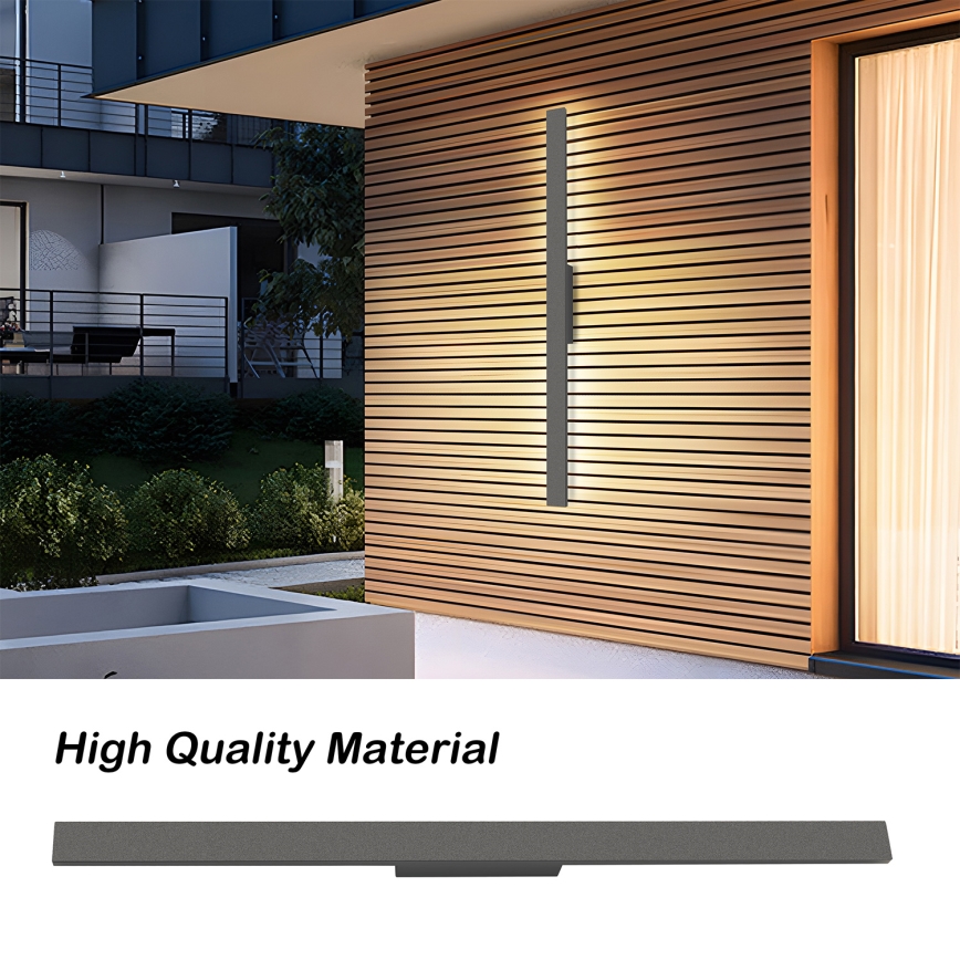 Brilagi - LED vanjsko zidno svjetlo LUNA LED/24W/230V 4000K IP65 100 cm antracit CRI 90