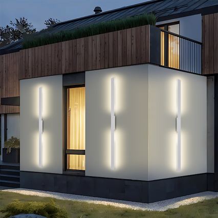 Brilagi - LED vanjsko zidno svjetlo LUNA LED/30W/230V 3000K IP65 150 cm bijela CRI 90