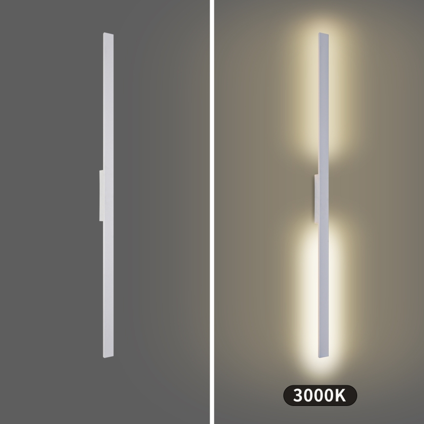 Brilagi - LED vanjsko zidno svjetlo LUNA LED/30W/230V 3000K IP65 150 cm bijela CRI 90