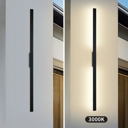 Brilagi - LED Vanjsko zidno svjetlo LUNA LED/30W/230V 3000K IP65 150 cm crno CRI 90